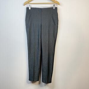 Chicos Fabulously Slimming Ponte Slim ankle Cropped pants Black Shimmer 00 2 new